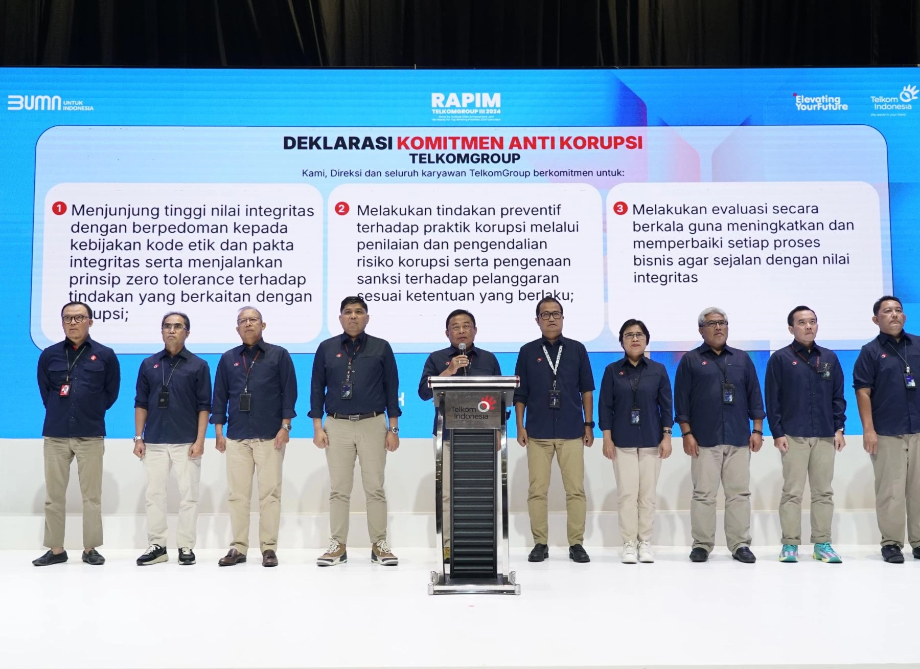 Jelang Peringatan Hari Antikorupsi Sedunia (Hakordia) 2024, TelkomGroup Deklarasikan Komitmen Anti Korupsi